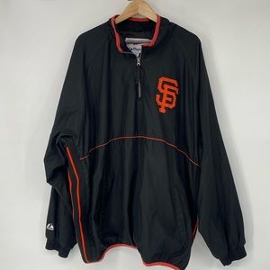 Majestic Athletic Men's San Francisco Giants Team Warmup Pullover Jacket VTG XXL